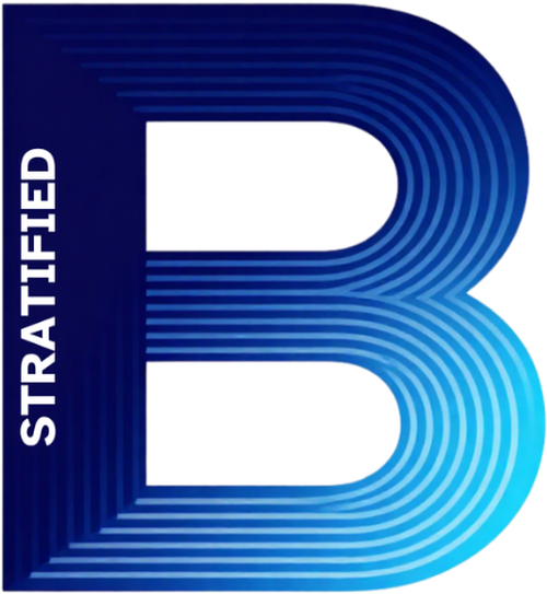 Blue Stratified logo